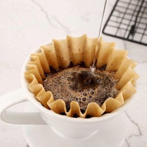 One Two Cups Kertas Saringan Kopi Wave Filter V60 110mm 8-12Cup 100PCS - W12
