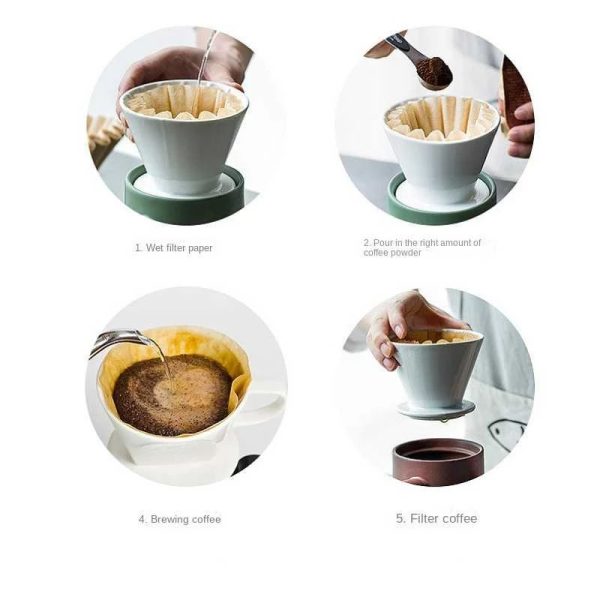 ginee_20260930141852492_9916444127.jpeg One Two Cups Kertas Saringan Kopi Wave Filter V60 110mm 8-12Cup 100PCS - W12