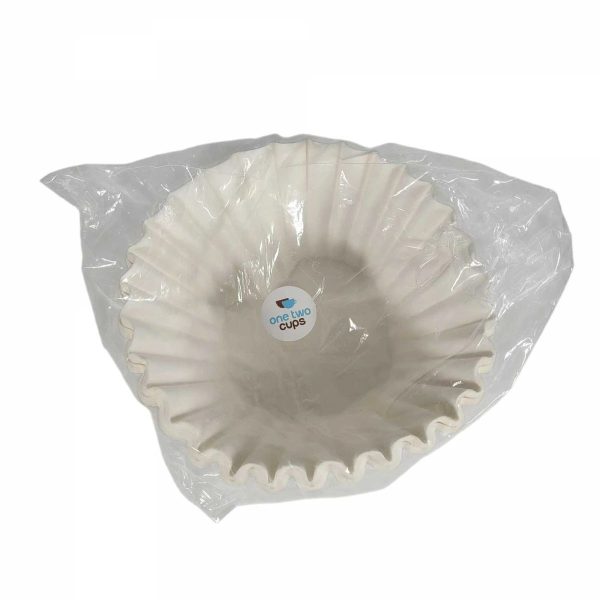ginee_20260930141853085_8551846951.jpeg One Two Cups Kertas Saringan Kopi Wave Filter V60 110mm 8-12Cup 100PCS - W12