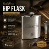 ginee_20260930142101631_8138646963.jpeg One Two Cups Hip Flask Stainless Steel Botol Minum Liquor Whiskey Vintage 7oz - H-7
