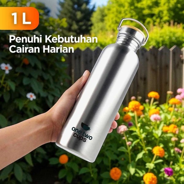 ginee_20260930142131625_0162560239.jpeg One Two Cups Botol Minum Portable Water Bottle Stainless Steel 1 L- YM006