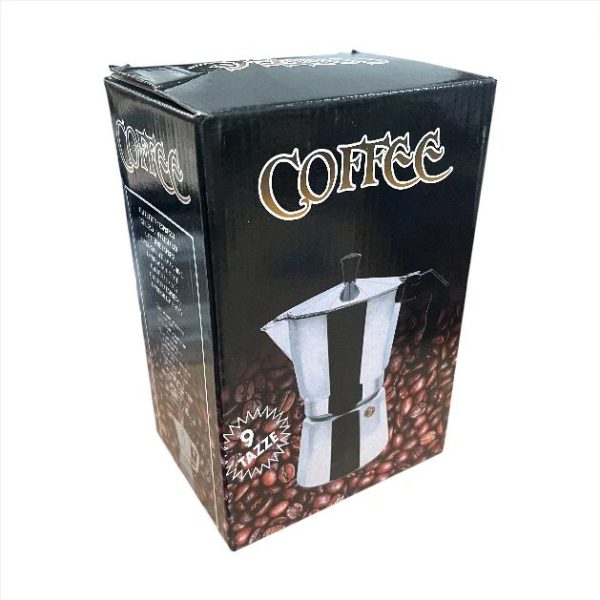 One Two Cups Moka Pot Teko Kopi Espresso Coffee Maker Stovetop 9 Cup 450ml - LI25