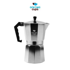 One Two Cups Moka Pot Teko Kopi Espresso Coffee Maker Stovetop - LI25 - 6 Cup 300ml