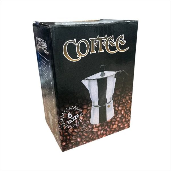 One Two Cups Moka Pot Teko Kopi Espresso Coffee Maker Stovetop - LI25 - 6 Cup 300ml