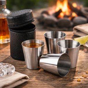 One Two Cups Set Gelas Camping 201 Travel Mug 30ml 4 PCS - S430
