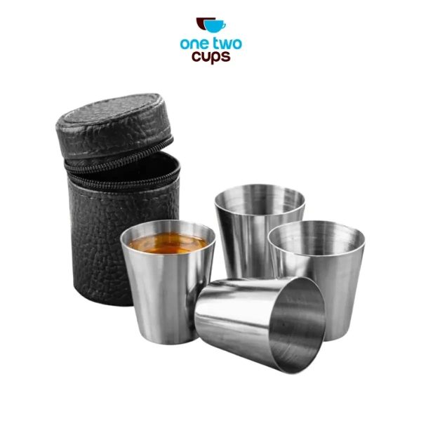 One Two Cups Set Gelas Camping 201 Travel Mug 30ml 4 PCS - S430