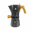 One Two Cups Moka Pot Kopi Espresso Thermostat Double Valve 2Cup 120ml - L35T