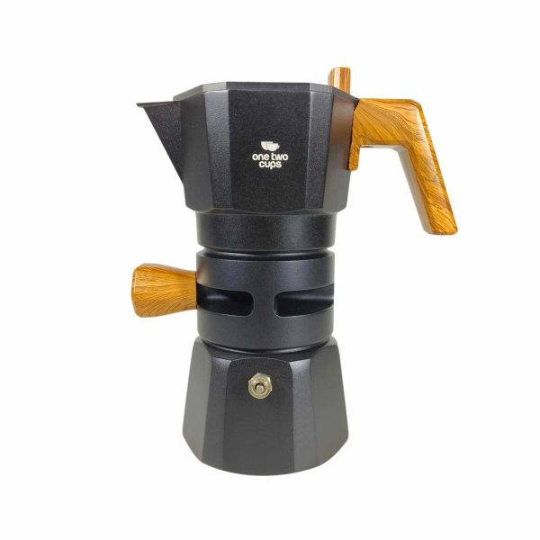 One Two Cups Moka Pot Kopi Espresso Thermostat Double Valve 2Cup 120ml - L35T