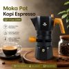 One Two Cups Moka Pot Kopi Espresso Thermostat Double Valve 2Cup 120ml - L35T