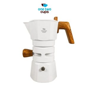 One Two Cups Moka Pot Kopi Espresso Thermostat Double Valve 2Cup 120ml - L35T