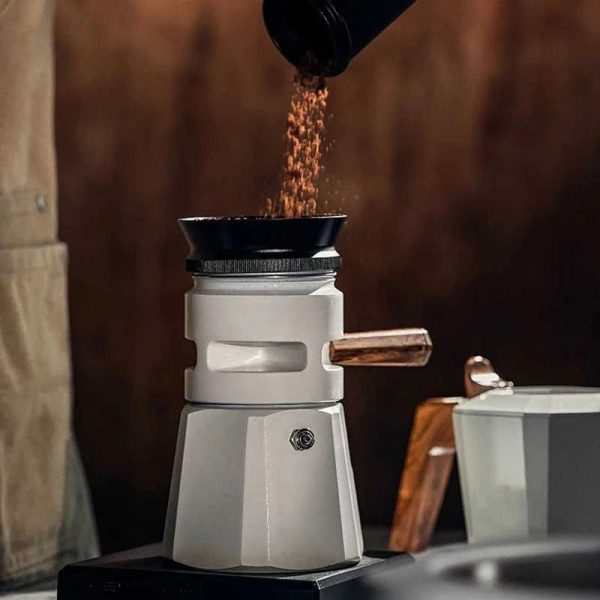 One Two Cups Moka Pot Kopi Espresso Thermostat Double Valve 2Cup 120ml - L35T