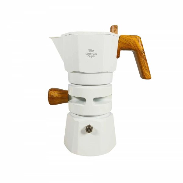 One Two Cups Moka Pot Kopi Espresso Thermostat Double Valve 2Cup 120ml - L35T