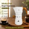 One Two Cups Moka Pot Kopi Espresso Thermostat Double Valve 2Cup 120ml - L35T