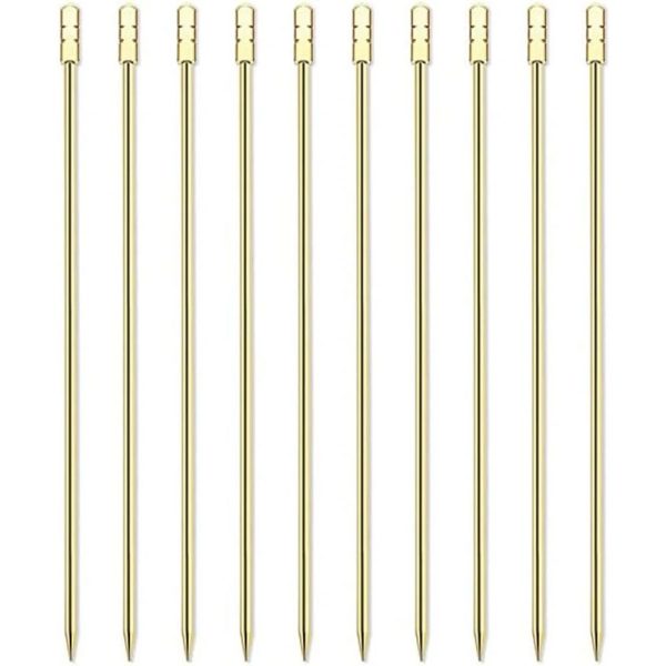 ginee_20260930143054775_8260353950.jpeg One Two Cups Tusukan Buah Cocktail Pick Garnish Stainless Steel 304 - J-105 - Gold