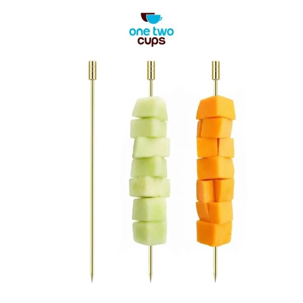 ginee_20260930143055188_5884758211.jpeg One Two Cups Tusukan Buah Cocktail Pick Garnish Stainless Steel 304 - J-105 - Gold