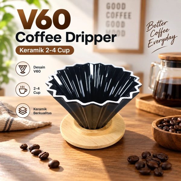 ginee_20260930143129904_9266849109.jpeg One Two Cups V60 Coffee Dripper Alat Seduh Kopi Manual Keramik 2-4 Cup - ZM-660
