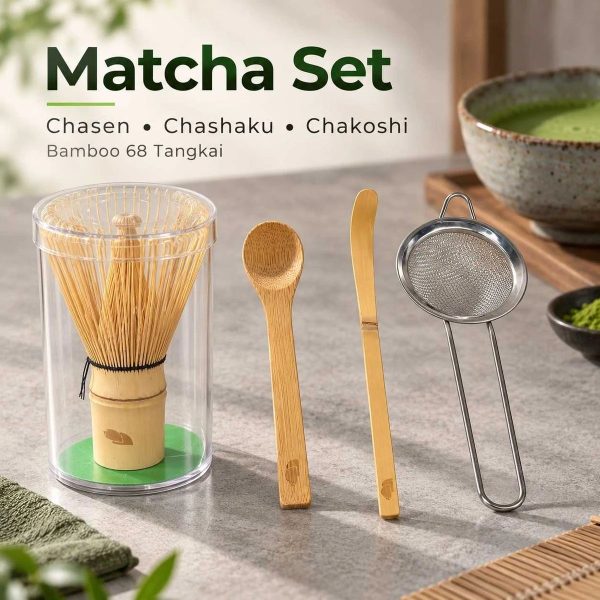 ginee_20260930143154158_6959003336.jpeg One Two Cups Matcha Set Kit Chasen Chakoshi Bamboo 68 Tangkai 4 PCS - S38