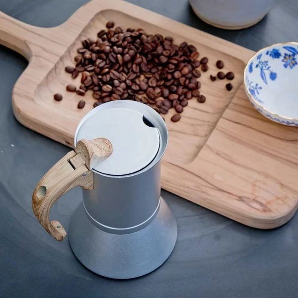 One Two Cups Moka Pot Teko Kopi Espresso Coffee Maker Stovetop 6 Cup 300ml - Z75