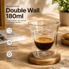 One Two Cups Gelas Kaca Aesthetic Kopi Espresso Double Wall Glass - SN510 - 180ml
