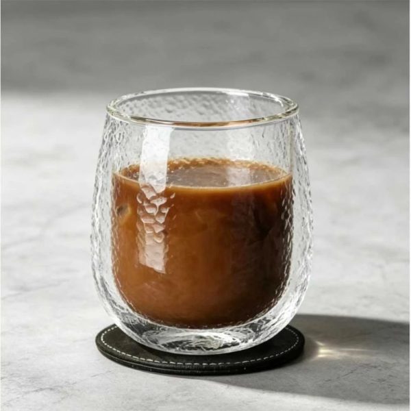 ginee_20260930144306586_7404179133.jpeg One Two Cups Gelas Kaca Aesthetic Kopi Double Wall Glass 230 ml - KT016