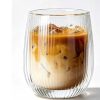 ginee_20260930144646821_1129233225.jpeg One Two Cups Gelas Kaca Aesthetic Kopi Double Wall Glass 250 ml - KT015 - Motif Fine Stripe