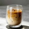 ginee_20260930144647005_8452498466.jpeg One Two Cups Gelas Kaca Aesthetic Kopi Double Wall Glass 250 ml - KT015 - Motif Fine Stripe