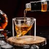 One Two Cups Gelas Whisky Cocktail Double Wall Skull Rock Glass 150ml - SG-02