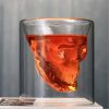One Two Cups Gelas Whisky Cocktail Double Wall Skull Rock Glass 150ml - SG-02
