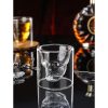 One Two Cups Gelas Whisky Cocktail Double Wall Skull Rock Glass 150ml - SG-02
