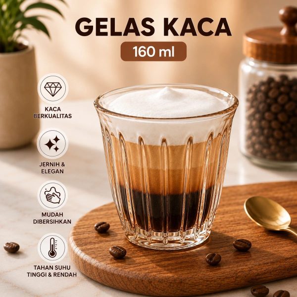 ginee_20260930145357573_0937981603.jpeg One Two Cups Gelas Kaca Aesthetic Kopi Espresso Latte Bomber Glass - SN502 - Amber