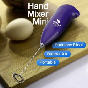 One Two Cups Hand Mixer Mini Pembuih Kopi Susu Milk Frother Battery - MS-3089