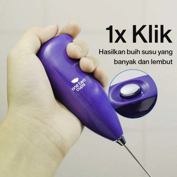 ginee_20260930145428455_7369298293.jpeg One Two Cups Hand Mixer Mini Pembuih Kopi Susu Milk Frother Battery - MS-3089