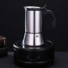 One Two Cups Moka Pot Teko Kopi Espresso Coffee Maker Stovetop 4 Cup 200ml - Z65