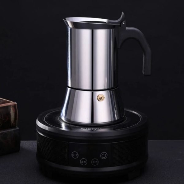 One Two Cups Moka Pot Teko Kopi Espresso Coffee Maker Stovetop 4 Cup 200ml - Z65