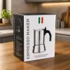 One Two Cups Moka Pot Teko Kopi Espresso Coffee Maker Stovetop 4 Cup 200ml - Z65