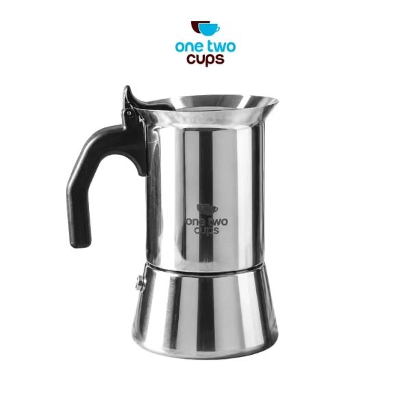 One Two Cups Moka Pot Teko Kopi Espresso Coffee Maker Stovetop 4 Cup 200ml - Z65