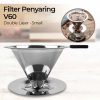 ginee_20260930150057112_6914750364.jpeg One Two Cups Saringan Kopi Stainless Filter V60 Double Layer Small - FS-40S