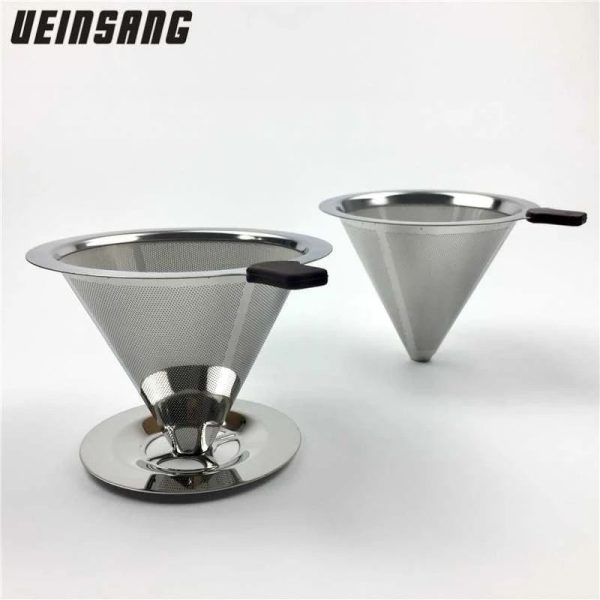 ginee_20260930150057310_6411607652.jpeg One Two Cups Saringan Kopi Stainless Filter V60 Double Layer Small - FS-40S
