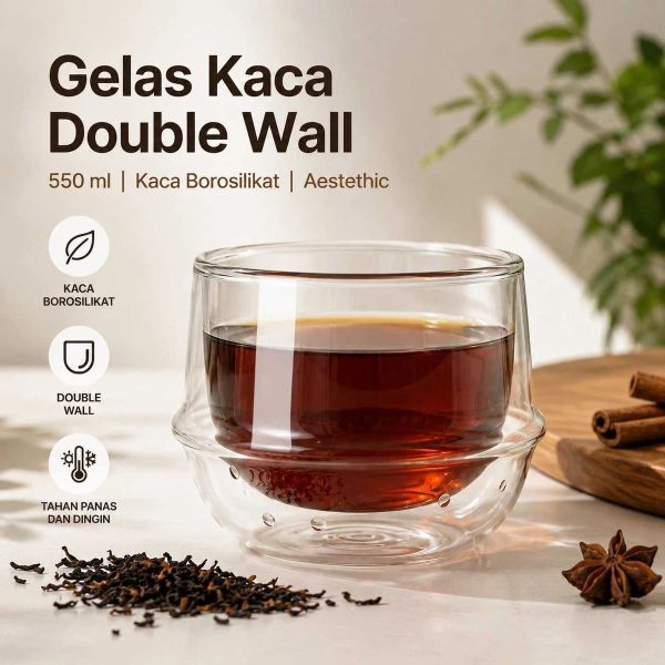 ginee_20260930152039297_8015882602.jpeg One Two Cups Gelas Kaca Aesthetic Kopi Teh Double Wall Glass - PLY1710