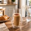ginee_20260930154718495_1606567938.jpeg One Two Cups Gelas Kaca Aesthetic Kopi Double Wall Glass 260ml - SN530