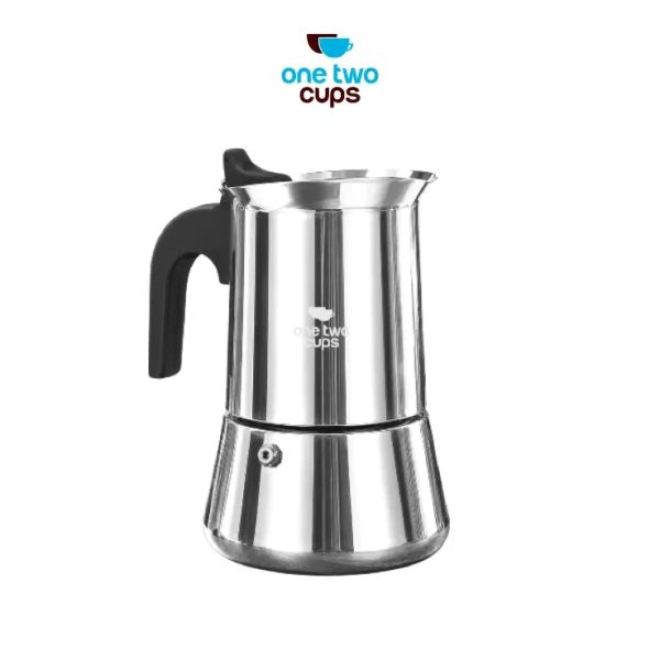 One Two Cups Moka Pot Teko Kopi Espresso Coffee Maker Stovetop 6 Cup 300ml - Z70