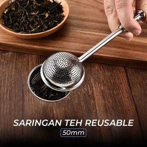One Two Cups Filter Saringan Teh Reusable Tea Infuser Strainer 50mm - K522