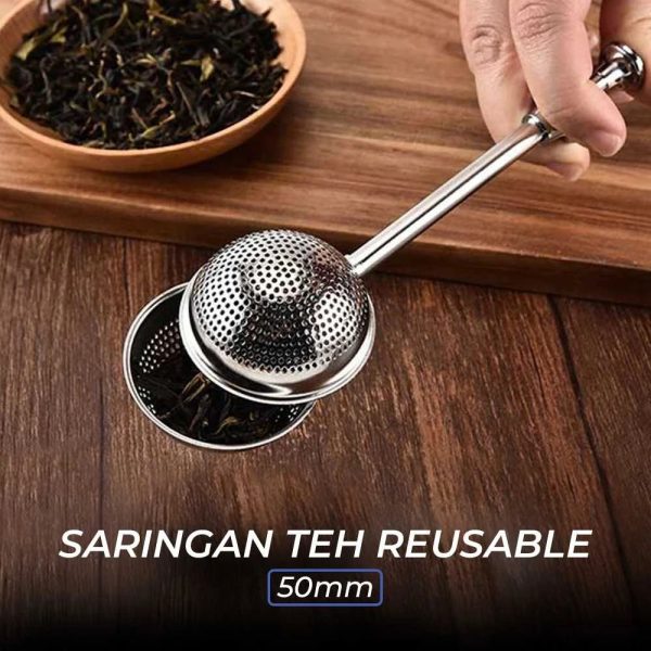 One Two Cups Filter Saringan Teh Reusable Tea Infuser Strainer 50mm - K522