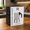 One Two Cups Moka Pot Teko Kopi Espresso Coffee Maker Stovetop 6 Cup 300ml - Z65
