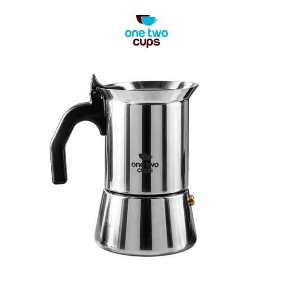 One Two Cups Moka Pot Teko Kopi Espresso Coffee Maker Stovetop 6 Cup 300ml - Z65