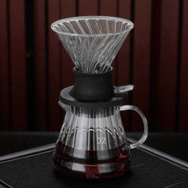 ginee_20260930155510645_4206740530.jpeg One Two Cups V60 Coffee Dripper Alat Seduh Kopi Manual Kaca 1-4 Cups - VD-50R