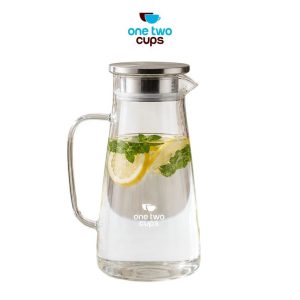 One Two Cups Teko Pitcher Kaca Borosilikat Tahan Panas Water Jug 1.8L - SL335