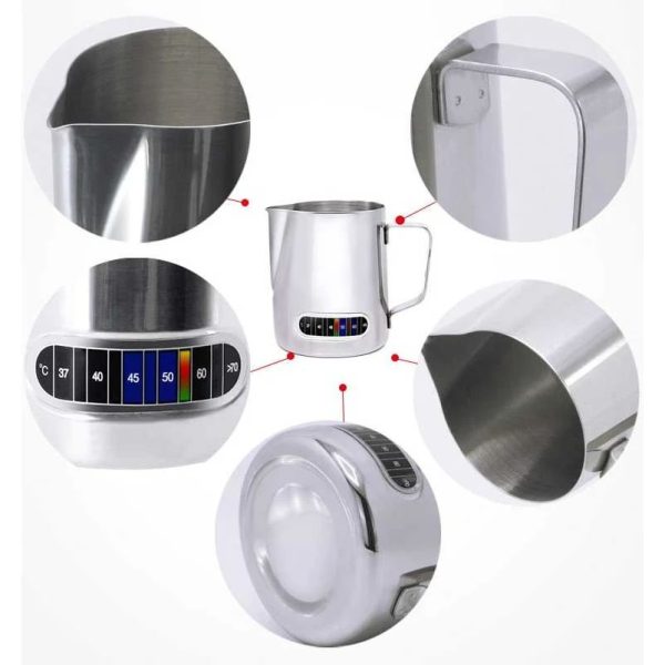 One Two Cups Milk Jug Pitcher Susu Latte Art Stainless Steel 600ml - L-2016