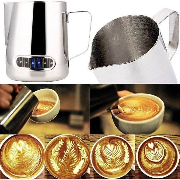 One Two Cups Milk Jug Pitcher Susu Latte Art Stainless Steel 600ml - L-2016