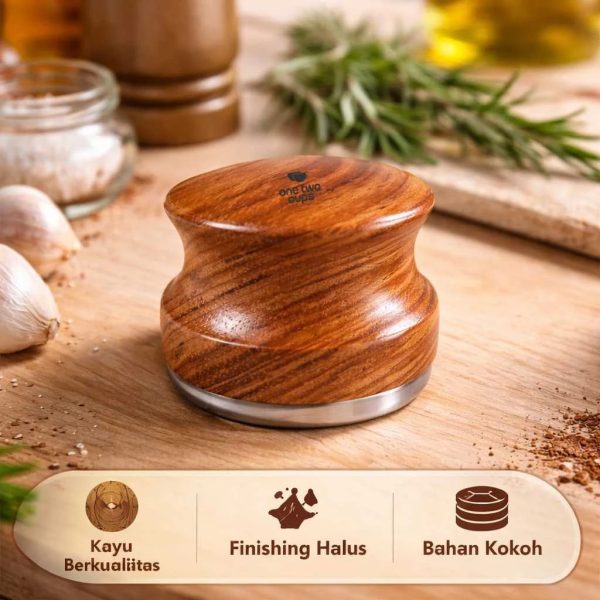 ginee_20260930155704330_1629001423.jpeg One Two Cups Macaron Tamper Kopi Distribution Tool 3 Angled Base 51mm - CU3